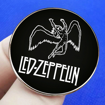 Brošňa Zeppelin, britská metalová hudba, rocková kapela, odznak z zliatiny, príslušenstvo