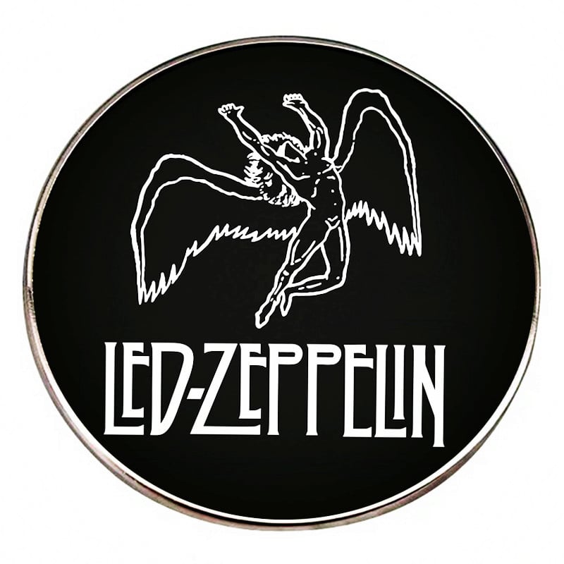Brošňa Zeppelin, britská metalová hudba, rocková kapela, odznak z zliatiny, príslušenstvo