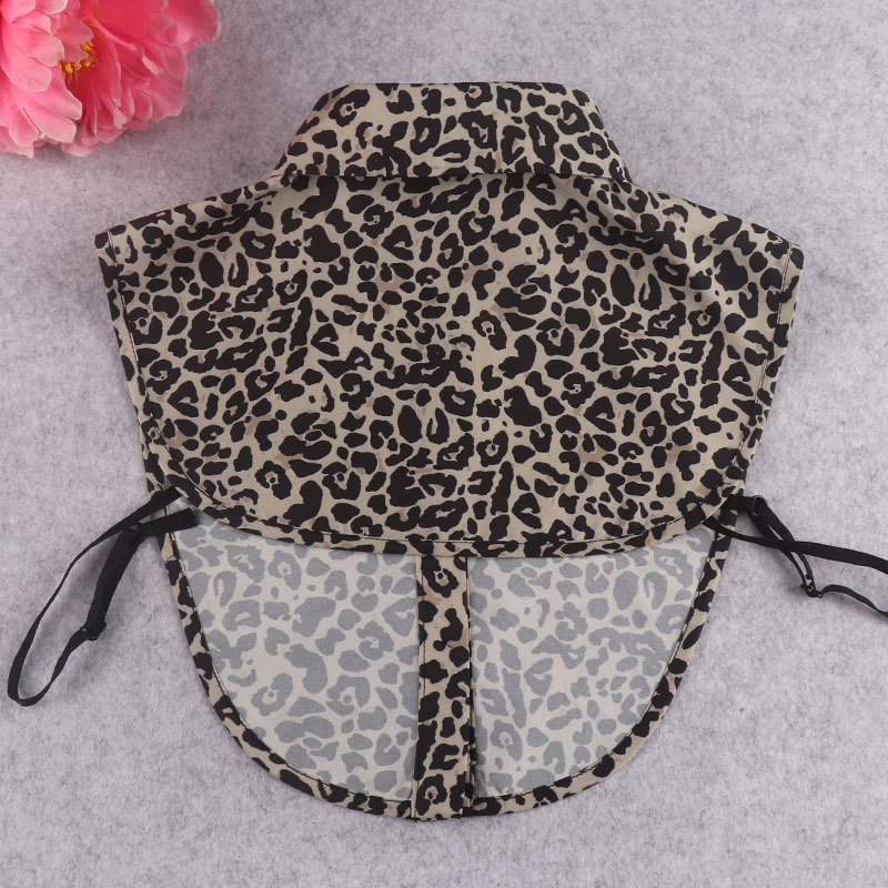 Κορεατικό στυλ Νέο εξωτερικό εμπόριο Φθινόπωρο και Χειμώνας Πουκάμισο Ψεύτικο κολάρο Γυναικείο πουλόβερ Διακοσμητικό κολάρο Μοντέρνο all-match λεοπάρ ψεύτικο κολάρο για παιδιά