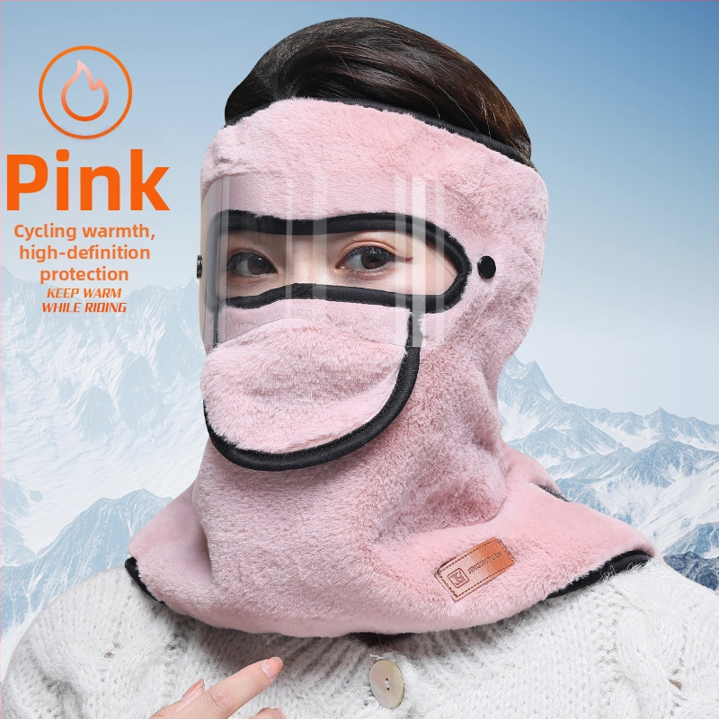 Žiemos nauja šalčiui atspari, šilumą palaikanti viso veido kaukė vyrams ir moterims, skirta jojimo kaklo apsaugai, elektrinių automobilių ir motociklų galvos apdangalas