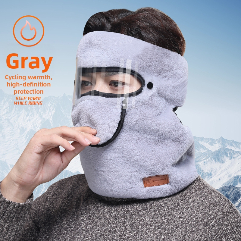 Žiemos nauja šalčiui atspari, šilumą palaikanti viso veido kaukė vyrams ir moterims, skirta jojimo kaklo apsaugai, elektrinių automobilių ir motociklų galvos apdangalas