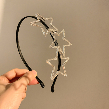 Kvaliteetne rhinestones tähekujuline peapael peen lihtne juuksenõel armas lahe kõik sobivad tüdrukute juukseaksessuaarid juuste vajutamise peapael peakate