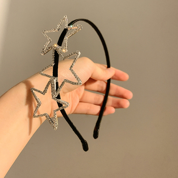 Kvaliteetne rhinestones tähekujuline peapael peen lihtne juuksenõel armas lahe kõik sobivad tüdrukute juukseaksessuaarid juuste vajutamise peapael peakate