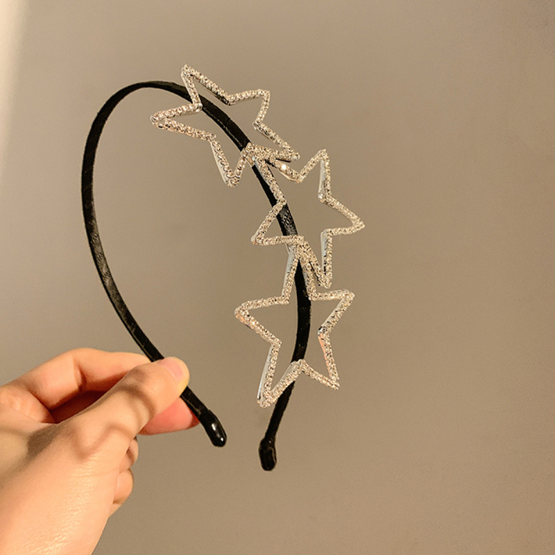 Kvaliteetne rhinestones tähekujuline peapael peen lihtne juuksenõel armas lahe kõik sobivad tüdrukute juukseaksessuaarid juuste vajutamise peapael peakate