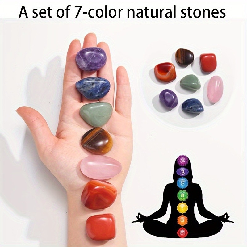 Naturaalne seitsmevärviline kristall seitsmeveeniline kristallkruusa veerev kivi suureteraline pulber tiigrisilma ametüst tehasevarustus