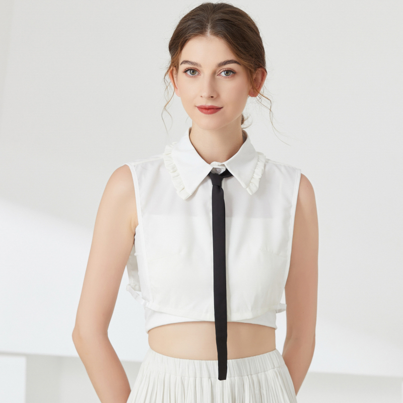 Női hamisgallér Női őszi és téli, mindenhez illő Divatos hegyes gallér Tyúkláb alakú inggallér Női hosszú inggallér Tavaszi és őszi