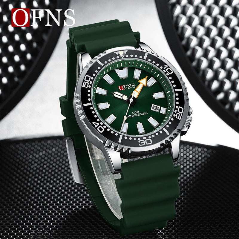 O'Fannie divatos férfi karórája, divatos, alkalmi, vízálló kvarcóra, világító, egyetlen naptárral ellátott férfi karóra, raktáron, közvetlen szállítás