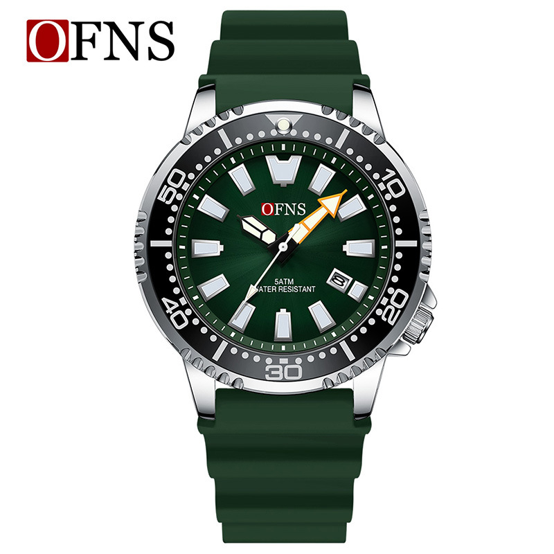 O'Fannie divatos férfi karórája, divatos, alkalmi, vízálló kvarcóra, világító, egyetlen naptárral ellátott férfi karóra, raktáron, közvetlen szállítás