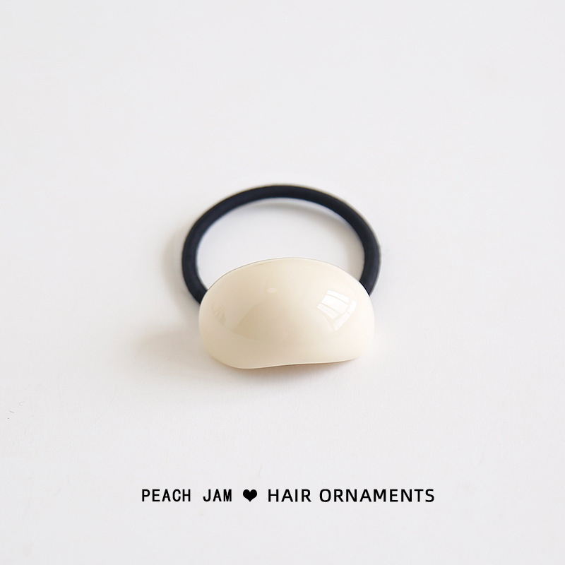 Nišinio dizaino lenkta karoliukų plaukų juosta, paprasta, visoms poroms tinkanti želė spalvos plaukų virvė, japoniška ir korėjietiška moteriška apvalios galvos plaukų virvė, plaukų aksesuarai.