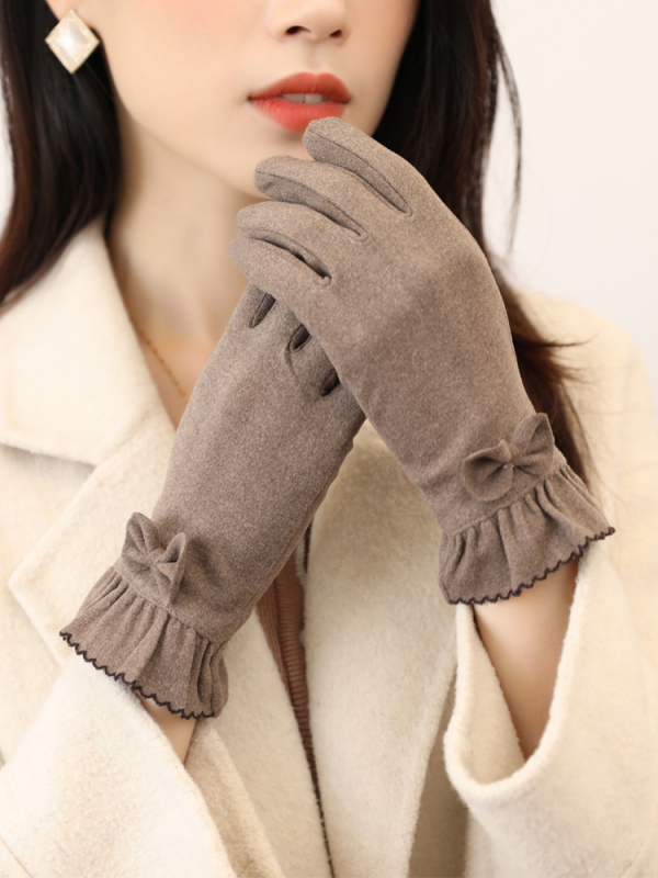 Saksa kindad Talvised naiste kevad- ja sügiskindad Saksa sametist õhukesed puuvillased jalgrattasõidukindad tuulekindlad soojad fliisvoodriga külmakindlad puutetundliku ekraaniga elektriauto kindad