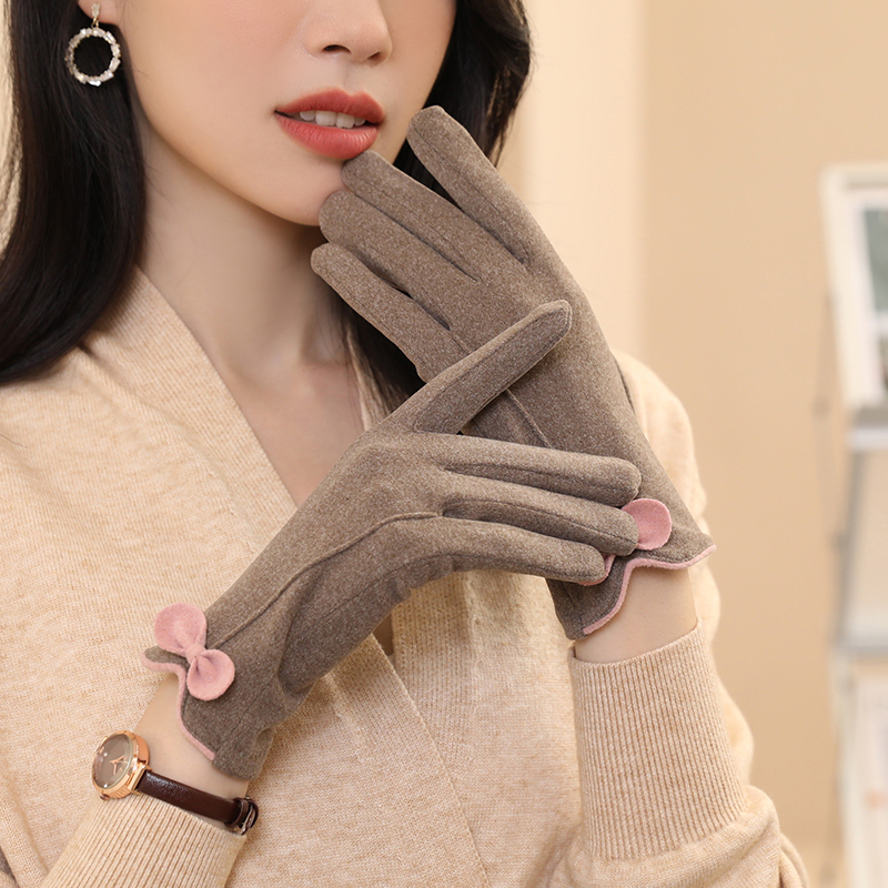 Saksa kindad Talvised naiste kevad- ja sügiskindad Saksa sametist õhukesed puuvillased jalgrattasõidukindad tuulekindlad soojad fliisvoodriga külmakindlad puutetundliku ekraaniga elektriauto kindad