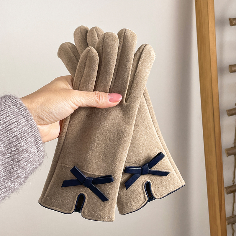 Saksa kindad Talvised naiste kevad- ja sügiskindad Saksa sametist õhukesed puuvillased jalgrattasõidukindad tuulekindlad soojad fliisvoodriga külmakindlad puutetundliku ekraaniga elektriauto kindad