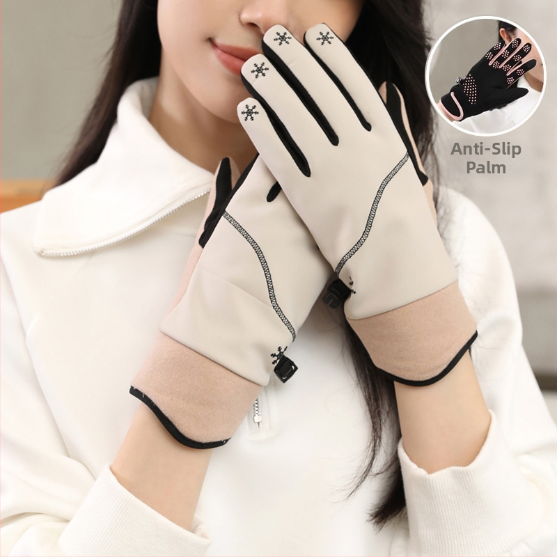 Saksa kindad Talvised naiste kevad- ja sügiskindad Saksa sametist õhukesed puuvillased jalgrattasõidukindad tuulekindlad soojad fliisvoodriga külmakindlad puutetundliku ekraaniga elektriauto kindad