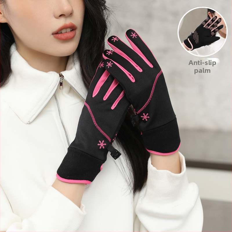 Saksa kindad Talvised naiste kevad- ja sügiskindad Saksa sametist õhukesed puuvillased jalgrattasõidukindad tuulekindlad soojad fliisvoodriga külmakindlad puutetundliku ekraaniga elektriauto kindad