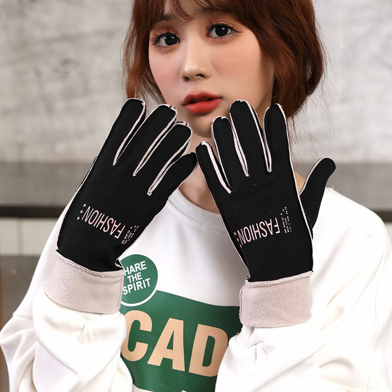 Saksa kindad Talvised naiste kevad- ja sügiskindad Saksa sametist õhukesed puuvillased jalgrattasõidukindad tuulekindlad soojad fliisvoodriga külmakindlad puutetundliku ekraaniga elektriauto kindad