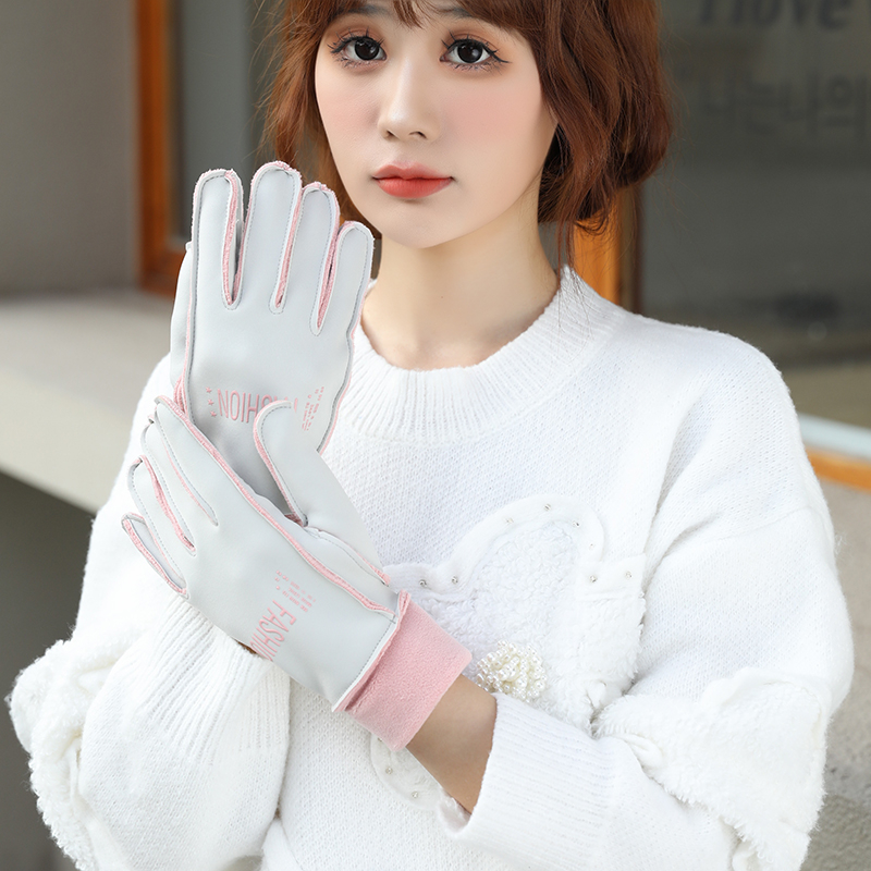 Saksa kindad Talvised naiste kevad- ja sügiskindad Saksa sametist õhukesed puuvillased jalgrattasõidukindad tuulekindlad soojad fliisvoodriga külmakindlad puutetundliku ekraaniga elektriauto kindad