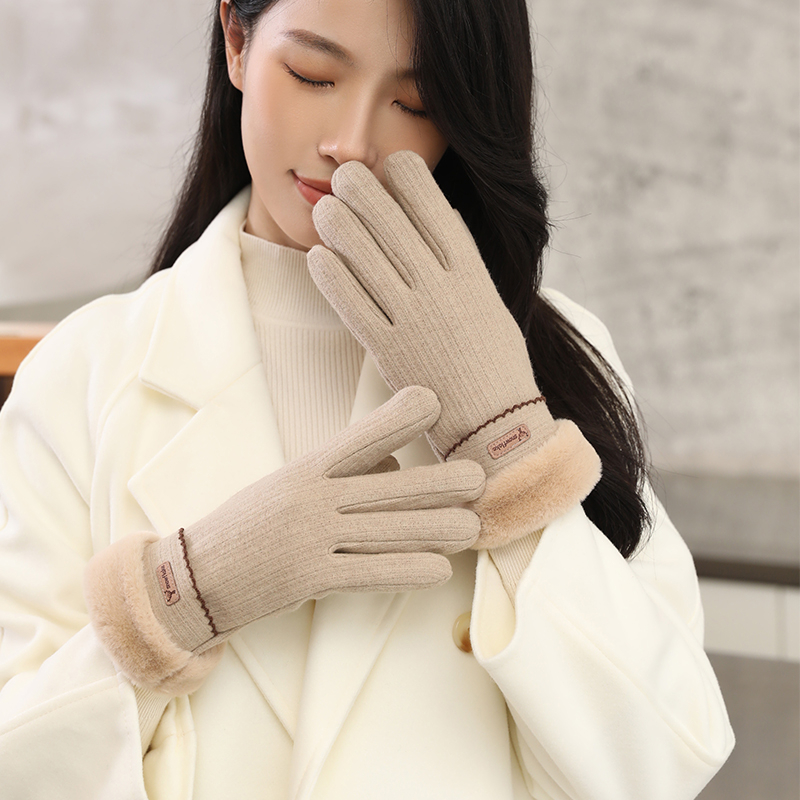 Saksa kindad Talvised naiste kevad- ja sügiskindad Saksa sametist õhukesed puuvillased jalgrattasõidukindad tuulekindlad soojad fliisvoodriga külmakindlad puutetundliku ekraaniga elektriauto kindad