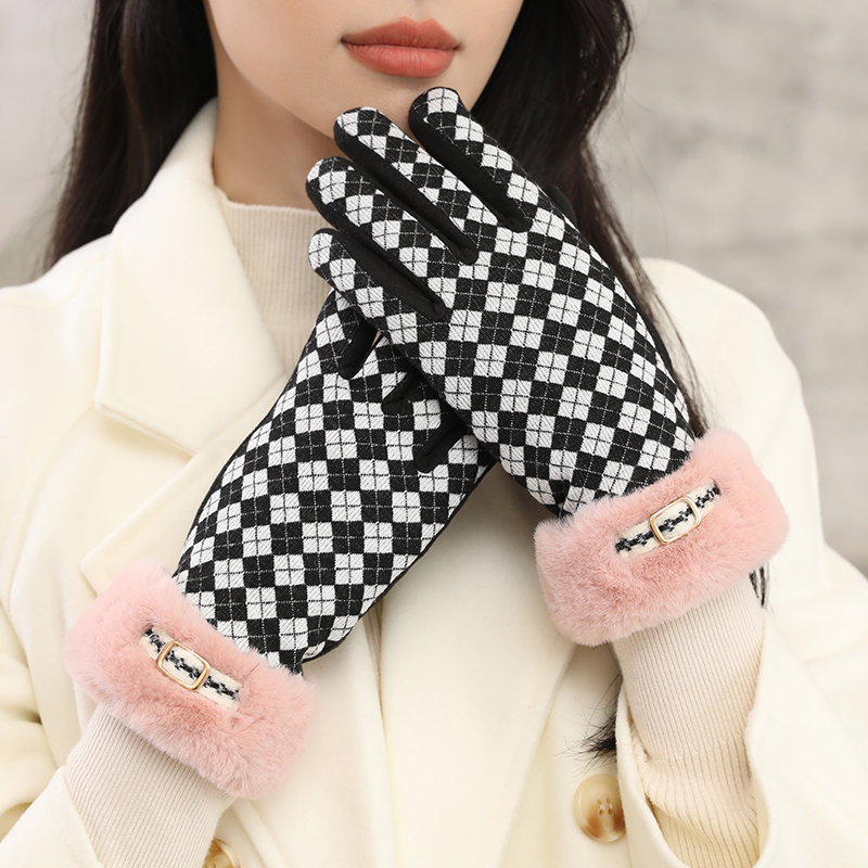 Saksa kindad Talvised naiste kevad- ja sügiskindad Saksa sametist õhukesed puuvillased jalgrattasõidukindad tuulekindlad soojad fliisvoodriga külmakindlad puutetundliku ekraaniga elektriauto kindad