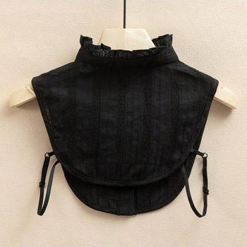 Γυναικείο Πουλόβερ με Ψεύτικο Γιακά, Διακοσμητικό Γιακά με Βολάν, Γιακάς Μισού Σώματος, Φθινόπωρο Χειμώνας, Άνοιξη, Βάση, Πουκάμισο με Ζακάρ Βαμβάκι, Στρογγυλή Λαιμόκοψη