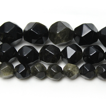 Βραχιόλι κοσμημάτων diy με μεγάλες κοπές από χρυσό οψιδιανό, αξεσουάρ Xingyue Bodhi, ημιτελή κοσμήματα από χρυσό οψιδιανό