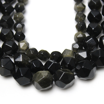 Βραχιόλι κοσμημάτων diy με μεγάλες κοπές από χρυσό οψιδιανό, αξεσουάρ Xingyue Bodhi, ημιτελή κοσμήματα από χρυσό οψιδιανό