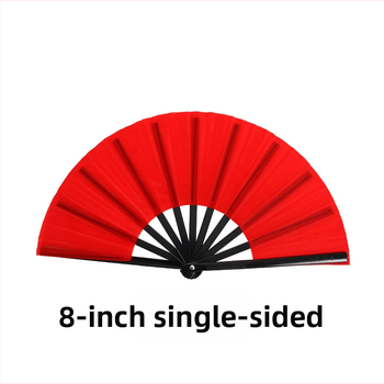 Gyári közvetlen értékesítésű 8 hüvelykes fekete csont egyoldalas kétoldalas harcművészeti legyező kétoldalas legyező gyermek tánclegelő