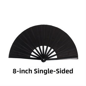 Άμεσες πωλήσεις εργοστασίων 8 ιντσών μαύρου οστού μονής όψης διπλής όψης ανεμιστήρας πολεμικών τεχνών διπλής όψης ανεμιστήρας χορού για παιδιά
