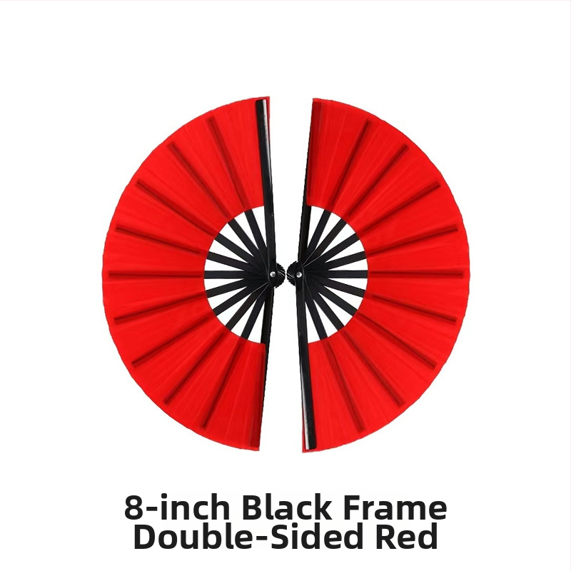 Gyári közvetlen értékesítésű 8 hüvelykes fekete csont egyoldalas kétoldalas harcművészeti legyező kétoldalas legyező gyermek tánclegelő