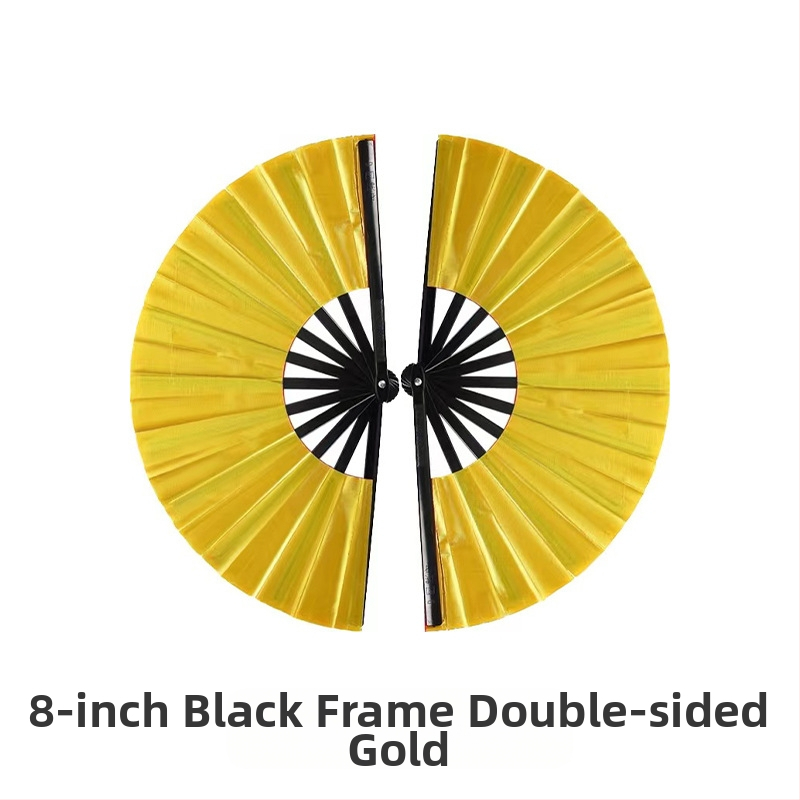 Gyári közvetlen értékesítésű 8 hüvelykes fekete csont egyoldalas kétoldalas harcművészeti legyező kétoldalas legyező gyermek tánclegelő