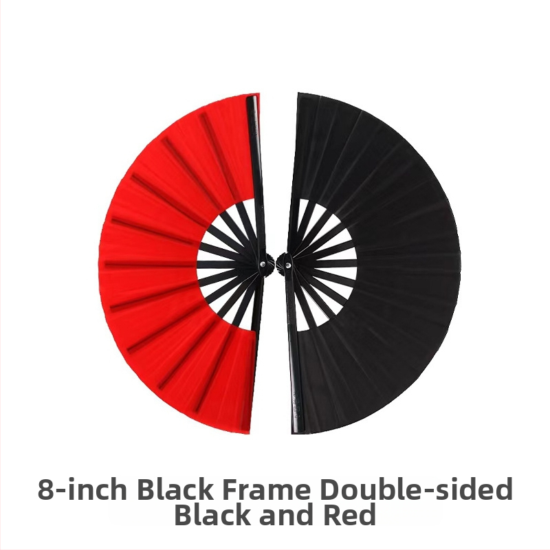 Gyári közvetlen értékesítésű 8 hüvelykes fekete csont egyoldalas kétoldalas harcművészeti legyező kétoldalas legyező gyermek tánclegelő
