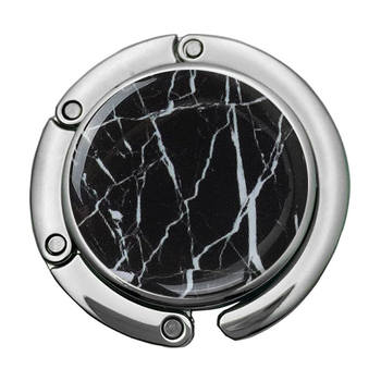 Határokon átnyúló, népszerű, összecsukható, márványmintás akasztó, kreatív táskaakasztó, hordozható, kis asztali oldalsó akasztó, táskaakasztó