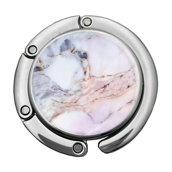 Διασυνοριακή καυτή πώληση με πτυσσόμενο μαρμάρινο μοτίβο, γάντζο δημιουργικής τσάντας, φορητή μικρή γάντζο τραπεζιού, γάντζο τσάντας