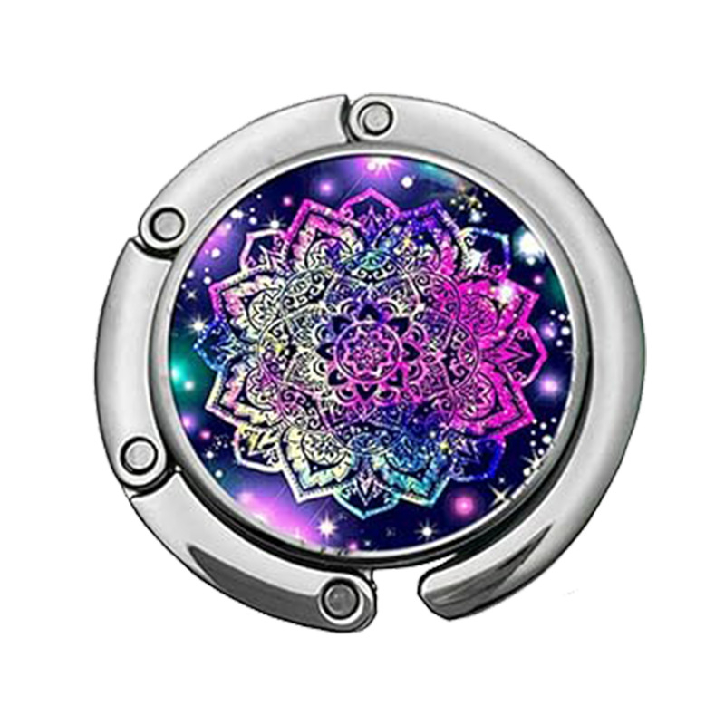 Határokon átnyúló, népszerű, összecsukható, márványmintás akasztó, kreatív táskaakasztó, hordozható, kis asztali oldalsó akasztó, táskaakasztó