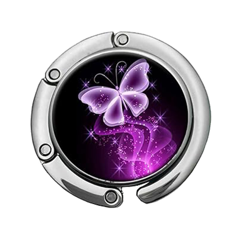 Határokon átnyúló, népszerű, összecsukható, márványmintás akasztó, kreatív táskaakasztó, hordozható, kis asztali oldalsó akasztó, táskaakasztó