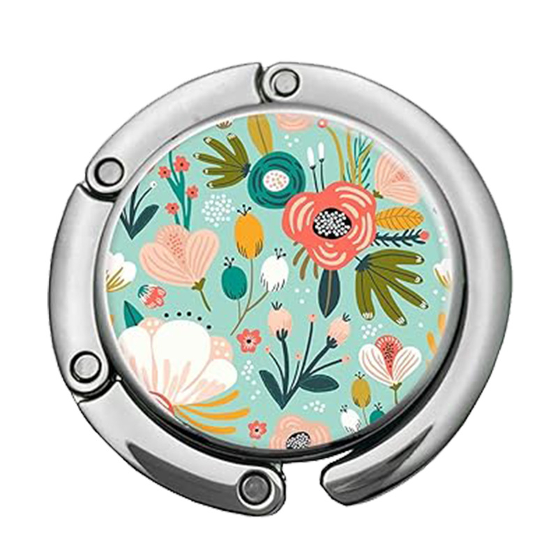 Határokon átnyúló, népszerű, összecsukható, márványmintás akasztó, kreatív táskaakasztó, hordozható, kis asztali oldalsó akasztó, táskaakasztó