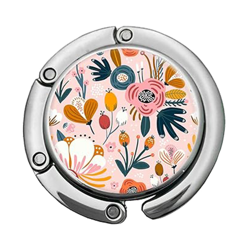 Határokon átnyúló, népszerű, összecsukható, márványmintás akasztó, kreatív táskaakasztó, hordozható, kis asztali oldalsó akasztó, táskaakasztó