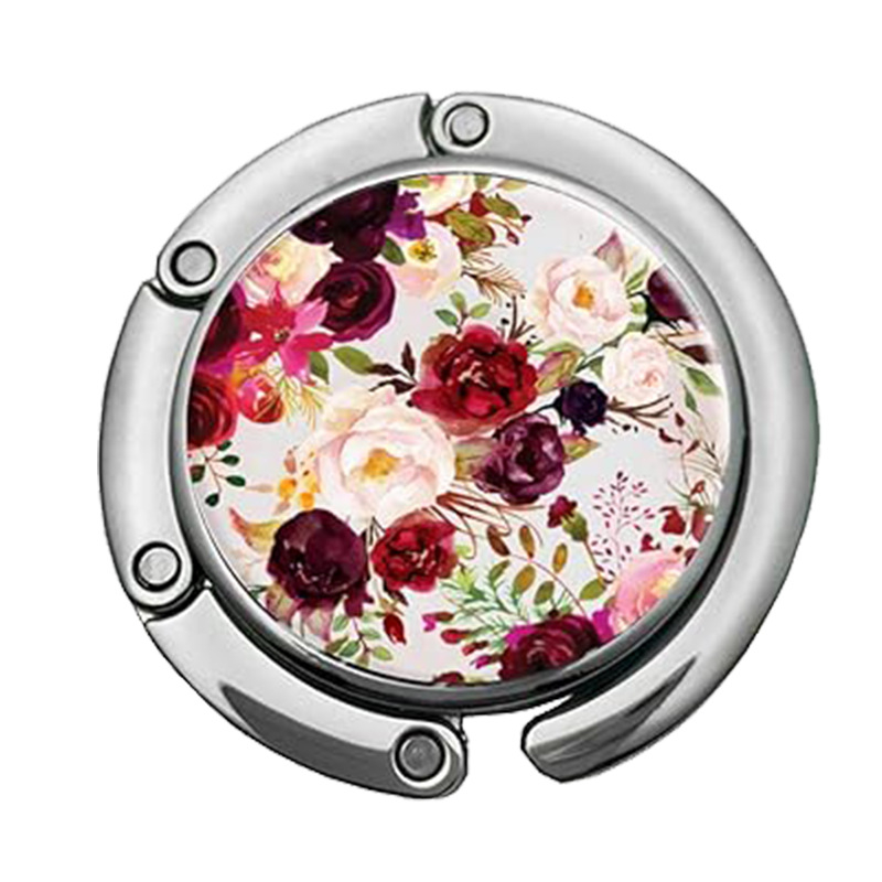 Határokon átnyúló, népszerű, összecsukható, márványmintás akasztó, kreatív táskaakasztó, hordozható, kis asztali oldalsó akasztó, táskaakasztó