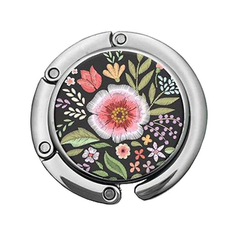 Határokon átnyúló, népszerű, összecsukható, márványmintás akasztó, kreatív táskaakasztó, hordozható, kis asztali oldalsó akasztó, táskaakasztó