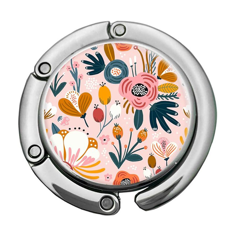 Határokon átnyúló, népszerű, összecsukható, márványmintás akasztó, kreatív táskaakasztó, hordozható, kis asztali oldalsó akasztó, táskaakasztó