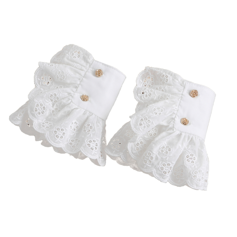 Naujos prancūziškos netikros rankovės, tuščiaviduriai nėrinių aksesuarai, temperamentingi nėriniai, dekoratyviniai netikri rankogaliai, tarpvalstybinis gamintojas, didmeninė prekyba