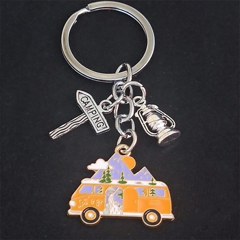 Európai és amerikai határokon átnyúló ékszer hátizsák medál kerozinlámpa útjelző tábla utazás utazás kültéri lakókocsi kulcstartó