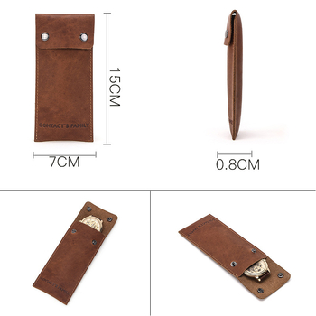 Προστατευτική θήκη ρολογιών από δέρμα εξωτερικού εμπορίου για Apple Watch τρελό δερμάτινο ρολόι αλόγων καθολική απλή δερμάτινη θήκη