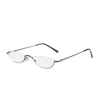 Очила за четене с полурамка, специална форма, висяща тел, трансгранична търговия на едро на Amazon, прости полукръгли метални очила за четене с пружинни крачета