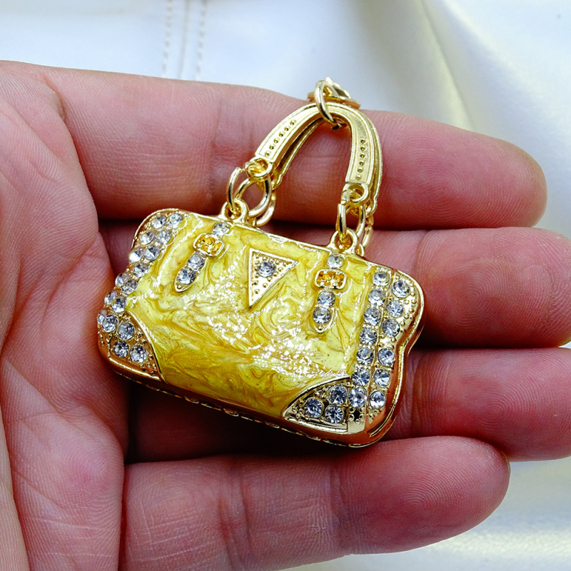 Uus ehtekoti ripats keskkonnakaitse sulamist inkrusteeritud teemantvärvi emailiga muaree käsitöö kingitus auto võtmehoidja