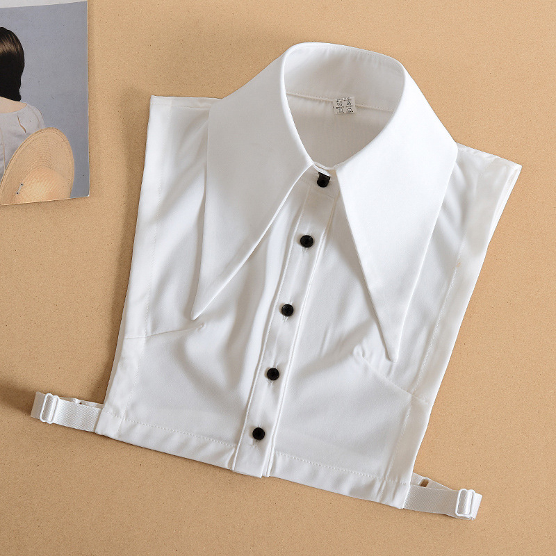 Nagy hajtókás koreai stílusú hamis gallérral ellátott női új pulóver, díszes gallérral, hamis gallérral, ősszel és télen