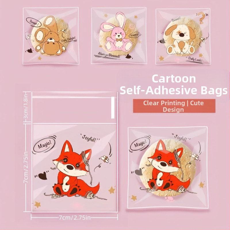 Kohandatavad lumehelveste kondiitritoodete pakkekotid, värsked küpsised, piimadatlid, individuaalsed isekleepuvad isekleepuvad kotid, niiskuskindel pakend