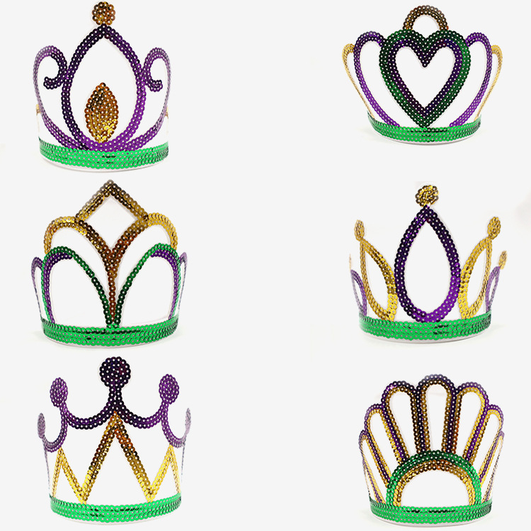 Бразилски карнавал, златисто лилаво зелено, полумаска за лице, лента за глава, аксесоари за коса, лента за коса с перо, трицветни мъниста, марля, пола, обеци, костюм