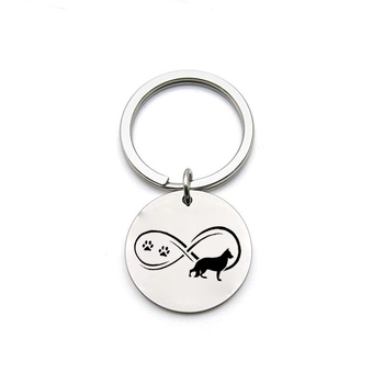 Μόδα τσάντα κρεμαστό από ανοξείδωτο ατσάλι μπρελόκ για κατοικίδια, εξατομικευμένο δημιουργικό κολιέ για άνδρες και γυναίκες, στρατιωτικό μενταγιόν με ετικέτα σκυλιών