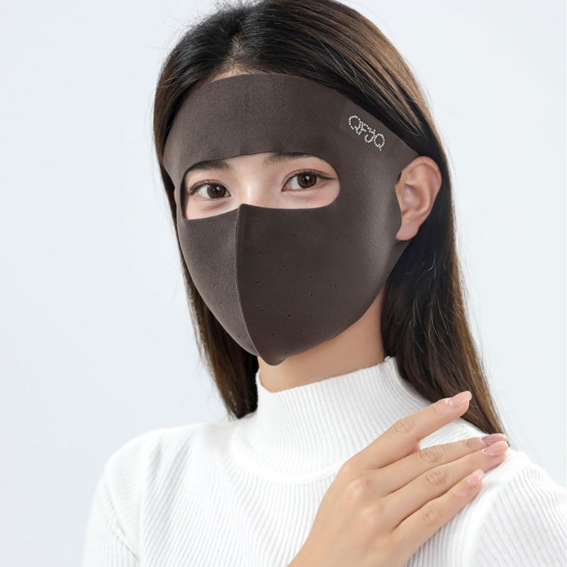 Jesenná a zimná chladuvzdorná celotvárová teplá maska, vonkajšia jazdecká vetruodolná priedušná jednodielna celotvárová jazdecká maska na tvár Gini