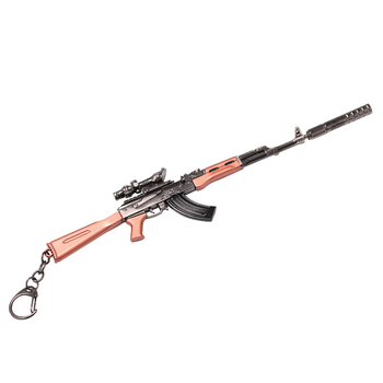 Μπρελόκ Playerunknown\'s Battlegrounds Pubg Game Craft Μικρό δώρο Περιφερειακό τουφέκι ελεύθερου σκοπευτή 98K Μικρό μενταγιόν μοντέλου αντικειμένου